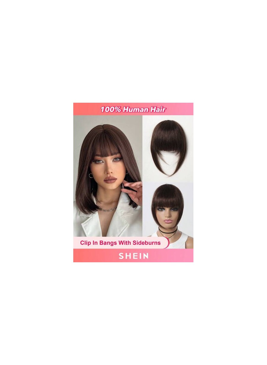 Human Hair Bangs OverHead Clip In Hair Extensions  Cut For Women In Air Bangs Da