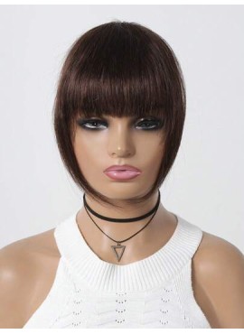 Human Hair Bangs OverHead Clip In Hair Extensions  Cut For Women In Air Bangs Da