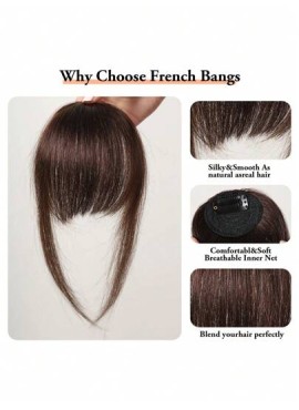 Human Hair Bangs OverHead Clip In Hair Extensions  Cut For Women In Air Bangs Da