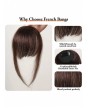 Human Hair Bangs OverHead Clip In Hair Extensions  Cut For Women In Air Bangs Da