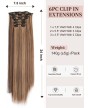 Clip in Hair Extensions, Hair Extensions Thick Long Lace Weft Lightweight Synthe