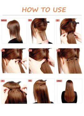 Clip in Hair Extensions, Hair Extensions Thick Long Lace Weft Lightweight Synthe