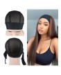 Headband Wig Cap With Wig Holder Band Black Wig Caps For Making Wigs Spandex Dom