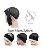 Headband Wig Cap With Wig Holder Band Black Wig Caps For Making Wigs Spandex Dom