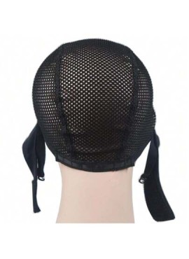 Headband Wig Cap With Wig Holder Band Black Wig Caps For Making Wigs Spandex Dom