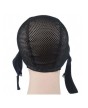 Headband Wig Cap With Wig Holder Band Black Wig Caps For Making Wigs Spandex Dom