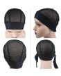 Headband Wig Cap With Wig Holder Band Black Wig Caps For Making Wigs Spandex Dom