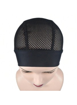 Headband Wig Cap With Wig Holder Band Black Wig Caps For Making Wigs Spandex Dom