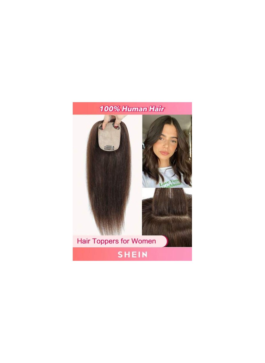 12inch Hair Toppers For Women Real Human Hair Topper Straight Hair Toppers For W