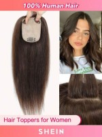 12inch Hair Toppers For Women Real Human Hair Topper Straight Hair Toppers For W
