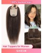 12inch Hair Toppers For Women Real Human Hair Topper Straight Hair Toppers For W