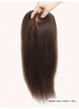 12inch Hair Toppers For Women Real Human Hair Topper Straight Hair Toppers For W
