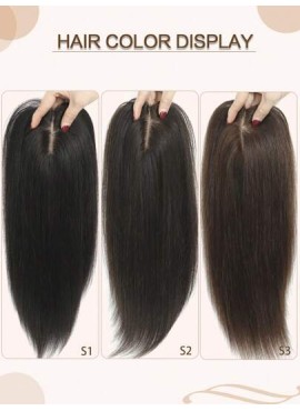 12inch Hair Toppers For Women Real Human Hair Topper Straight Hair Toppers For W