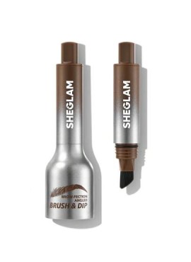 SHEGLAM Brow-Fection Angled Brush & Dip-Taupe Hair-Like Strokes Liquid Eyebrow G